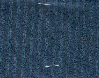 BTY 1975 Chevrolet Two-Tone Blue Striped Velour Automotive Upholstery