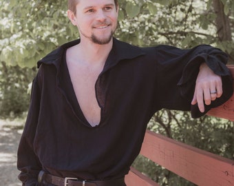 Cotton - Men&#39;s/Women&#39;s Renaissance Faire Shirt Flouncy Cuff