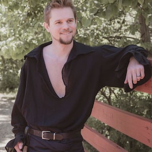 Cotton - Men&#39;s/Women&#39;s Renaissance Faire Shirt Flouncy Cuff