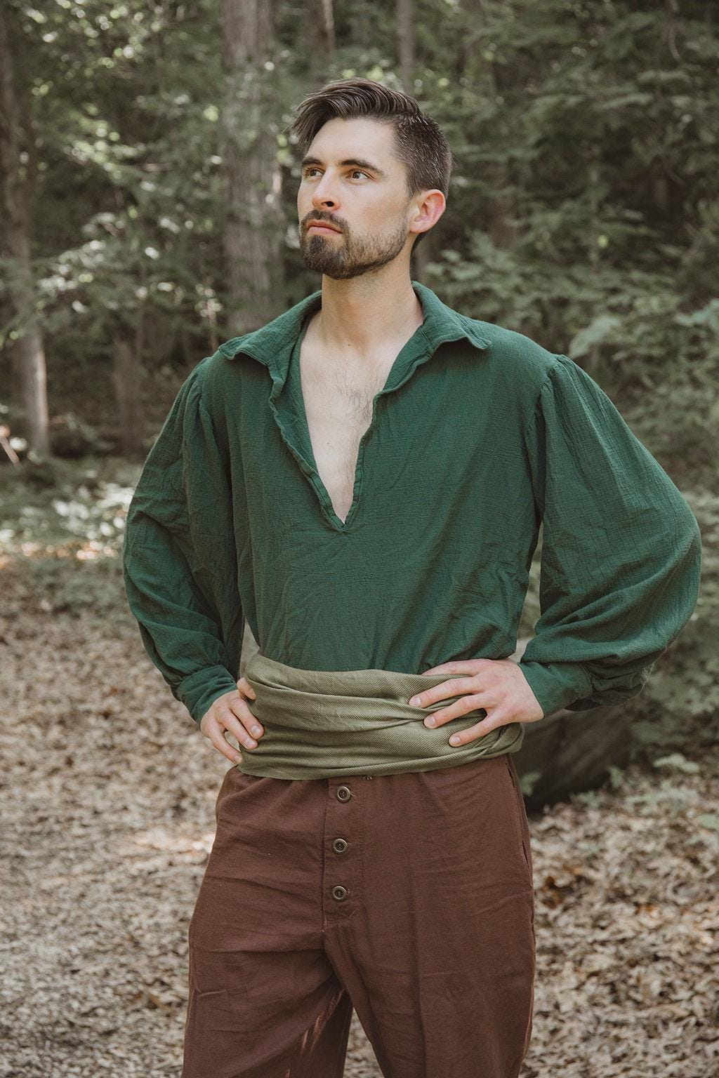 GRACEART Middeleeuwse Piraat Oversized Shirt - Renaissance Festival Outfit Voor Heren En Dames