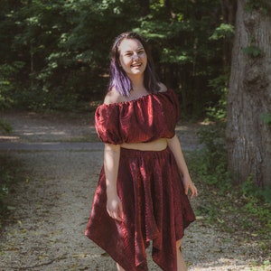 Renaissance Faire overskirt- Handkerchief Skirt Fairy Skirt