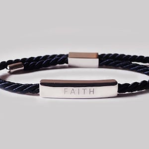 faith, faith bracelet, reminder bracelet, wish bracelet, friendship bracelet, silk bracelet, dainty bracelet, adjustable bracelet, bracelet