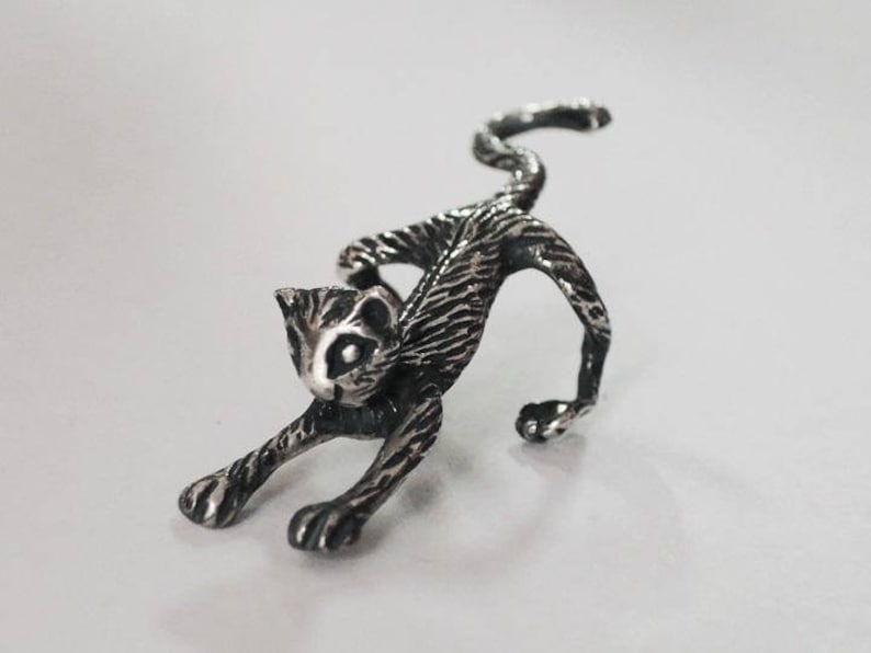 animal ear cuff ear climber silver ear cuff silver ear cuff earcuff cat earring ear cuff climber cat animal jewelry ear cuff cat