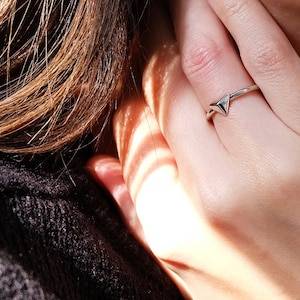 triangle ring, geometric ring, triangle, silver triangle ring, triangle jewelry, minimalist ring, triangle rings, geometric jewelry