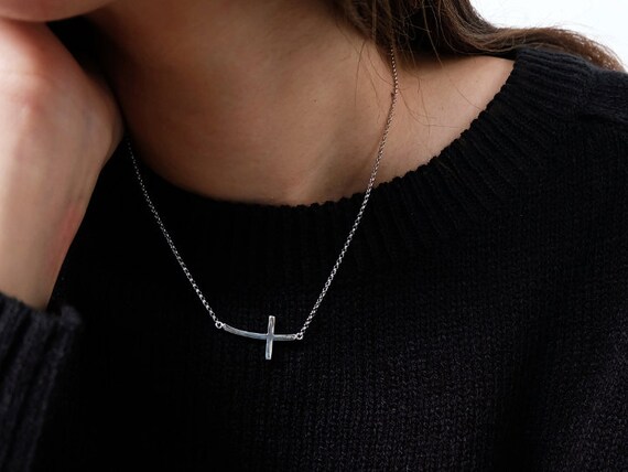 Sideway Cross Necklace Sideway Cross 