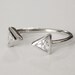 Triangle Ring, Geometric Ring, Triangle, Silver Triangle Ring ...
