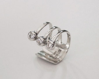 ear cuff wide, ear cuff climber, silver ear cuff, wide earring, earcuff, ear climber, silver ear cuff, wide ear cuff, minimal earcuff