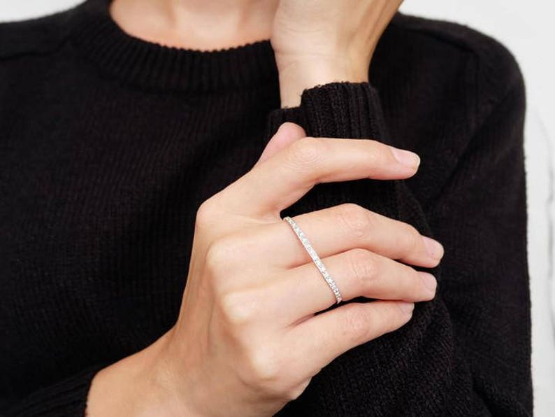 Double Finger Band Ring Adjustable Ring Minimal Ring Double Etsy