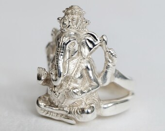 ガネーシャリング 925 スターリングシルバー エレファントラップ