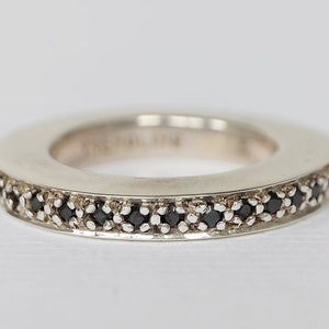 BLACK ZIRCONIA RING, cubic zirconia ring, black ring, cz ring, black cz ring, black band ring, band ring, stack ring, black stone ring