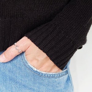 Welle Daumen Ring, Strand Schmuck, Welle Schmuck, Silber Welle Ring, Daumen Ring, Silber Daumen Ring, Daumen Schmuck, Frauen Daumen Ring, Daumen