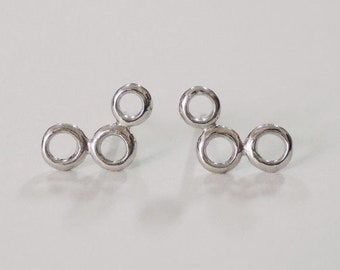cirkelörhängen, minimalistiska örhängen, enkla örhängen, stiftörhängen, runda örhängen, cirkelörhängen, silverörhängen, geometriska örhängen