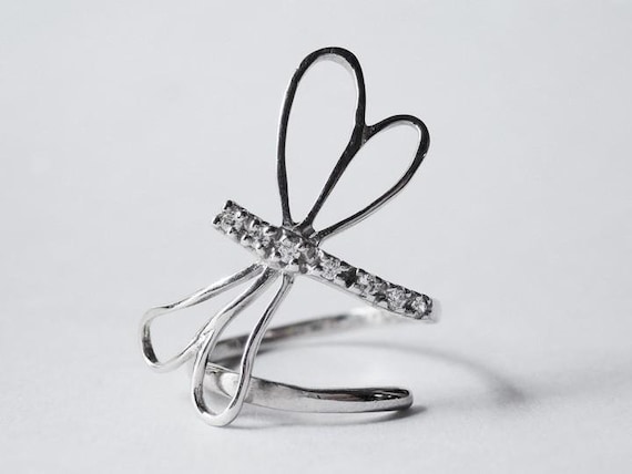Dragonfly rings silver shop
