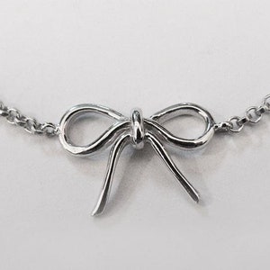 bow necklace, bow necklace bridesmaid, bow jewelry, bow necklace silver, bow necklace sterling silver, bow necklace jewelry, silver necklace
