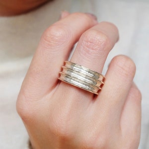 CHUNKY TEXTURE RING, textured ring, solid silver ring, heavy ring, solid statement ring, wide silver ring, silver ring, solid ring, rings