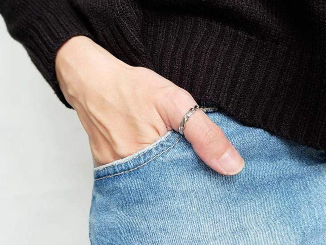 Twisted sale thumb ring
