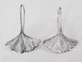 ginkgo earrings, nature earrings, silver earrings, leaf earrings, ginkgo biloba leaf, gift for her, ginkgo, ginkgo jewelry, ginkgo leaf product logo