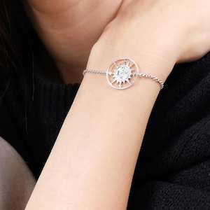 compass bracelet, compass bracelet friendship, compass bracelet silver, compass bracelet sterling, compass, compass charm, compass jewelry