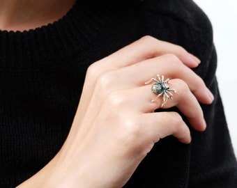 spider rings, animal ring, spider, gothic rings, halloween ring, halloween accessories, halloween jewelry, scary Ring, animal jewelry