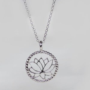lotus flower necklace, lotus necklace hypoallergenic, lotus necklace dainty, lotus necklace silver, lotus silver necklace, lotus necklace