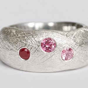 ORGANIC SILVER RING, statement silver ring, gemstone ring, unique silver ring, best gift for women, personalized jewelry, birthstone ring