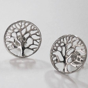 tree of life earrings, tree earrings, silver tree of life earrings, silver tree earrings, tree of life jewelry, celtic earrings, gift