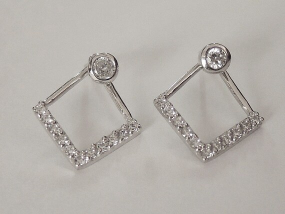Two Way V Chevron Earring, Triangle Earring, Ear Jacket