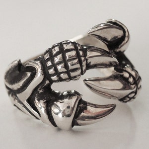 Dragon Fingernail Rings Dragon Rings Dragon Jewelry Silver - Etsy