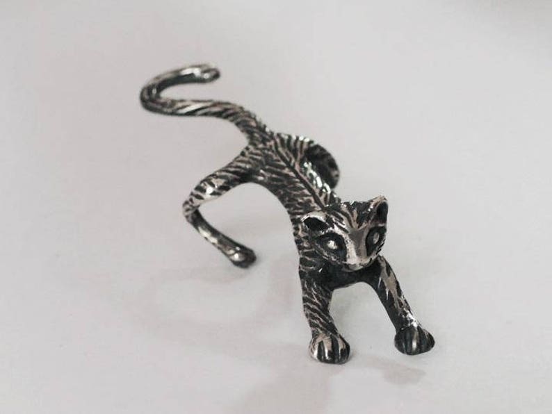 animal ear cuff ear climber silver ear cuff silver ear cuff earcuff cat earring ear cuff climber cat animal jewelry ear cuff cat