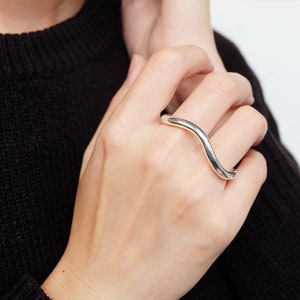 DOUBLE FINGER BAND, adjustable ring, minimal ring, double band ring, double bar ring, double finger ring, two finger ring, double rings