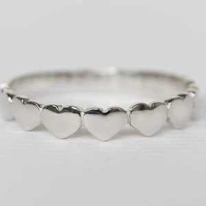 heart ring, tiny heart ring, silver heart ring, heart thumb ring, love ring, love thumb ring, best friend ring, thumb ring,silver thumb ring
