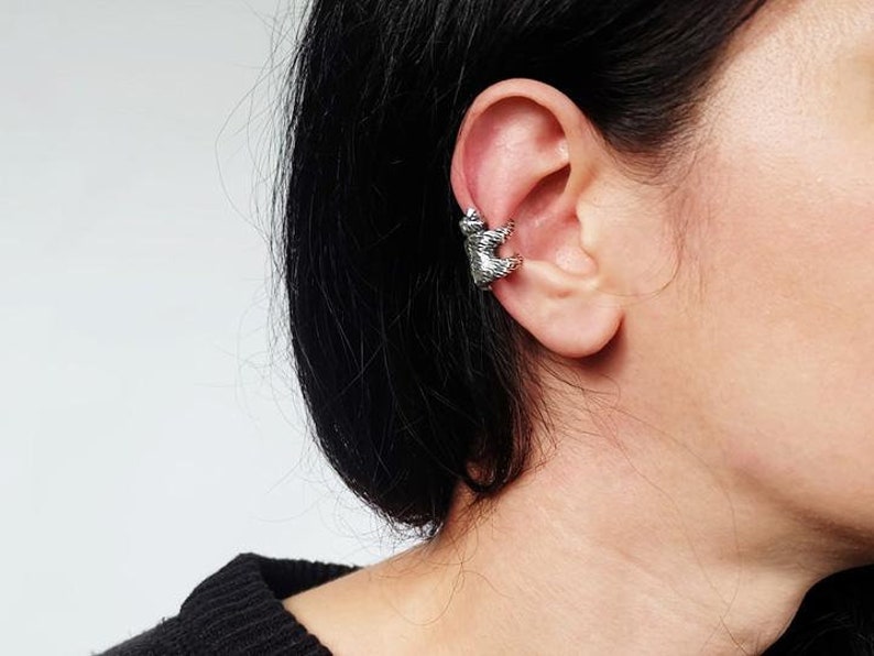 Sloth ear cuff sloth jewelry sloth earrings animal ear Etsy