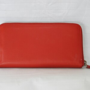 ELBA VITELLO - Cartera de mujer hecha a mano en piel de ternera real. Multitareas con cremallera, titular de billetes, portapapeles y portamonedas
