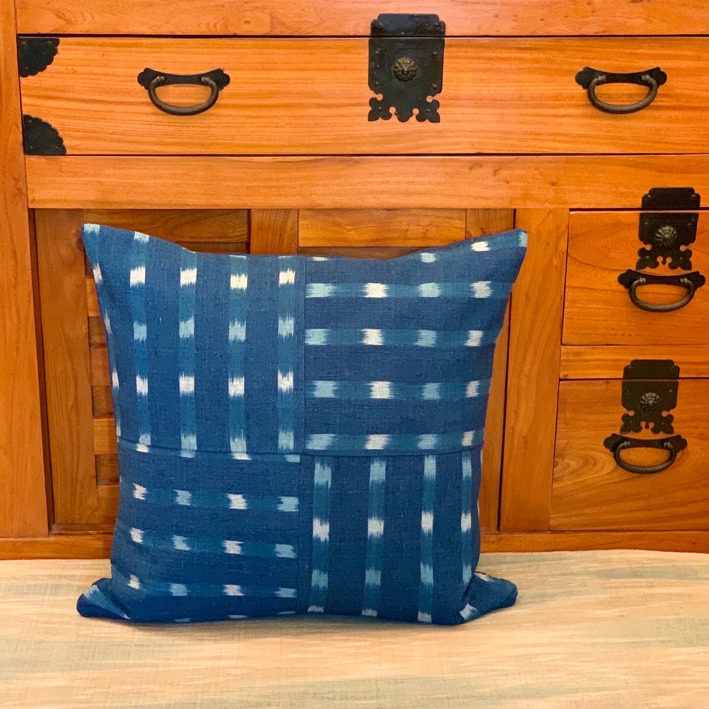 Couverture d'oreiller Indigo Naturel - Cc3