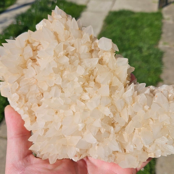 Rare "dog tooth" calcite crystals, Slovenia #CP1