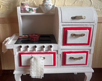 1:12 antique gas stove for dollhouse