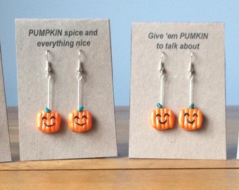 Pumpkin Earrings