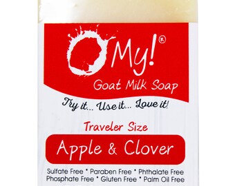 O My! Goat Milk Soap Bar 1.5oz Traveler | Made with Farm-Fresh Goat Milk | Free of Parabens & More | Handcrafted USA