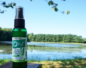 O My! All Natural Insect Repellent | Make the Bugs Flee, The Natural Deet-Free Way | Five 100% Pure Essential Oils | Made in USA