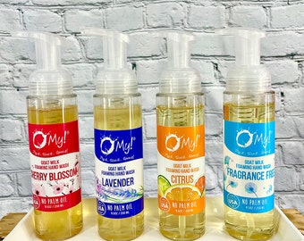 O My! Goat Milk Foaming Hand Wash | Natural Liquid Goat Milk Hand Wash Organic | Made with Farm-Fresh Goat Milk | F | Handcrafted in USA