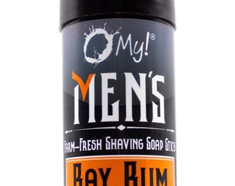 O My! Goat Milk Shaving Soap Stick 2.25oz | Free of Parabens & More | Shea Butter and Vit E | Handcrafted in USA