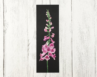 Floral Bookmark / Teacher Gift / Gift For Book Lover / Gifts for Her / Foxglove Design / Birthday Gift For Mum / Flower Bookmark
