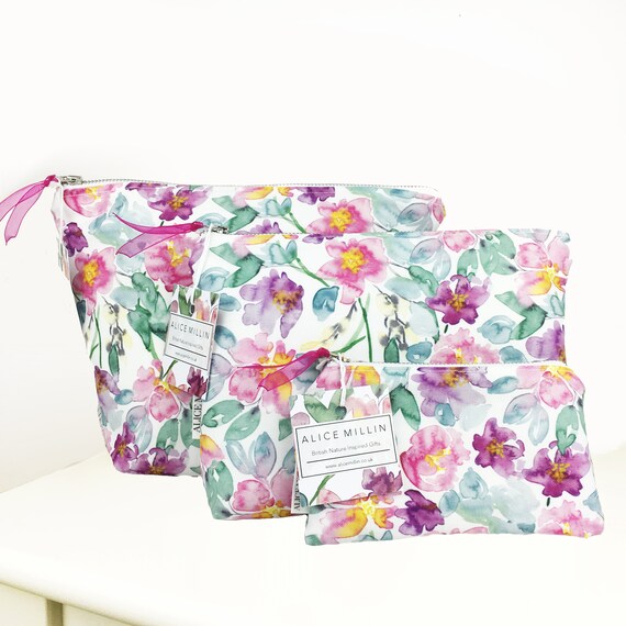 floral wash bag