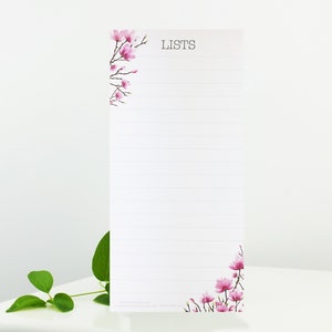 Magnolia List Pad with 50 quality tear off sheets and optional magnet, makes a perfect Mother’s Day, Anniversary or birthday present