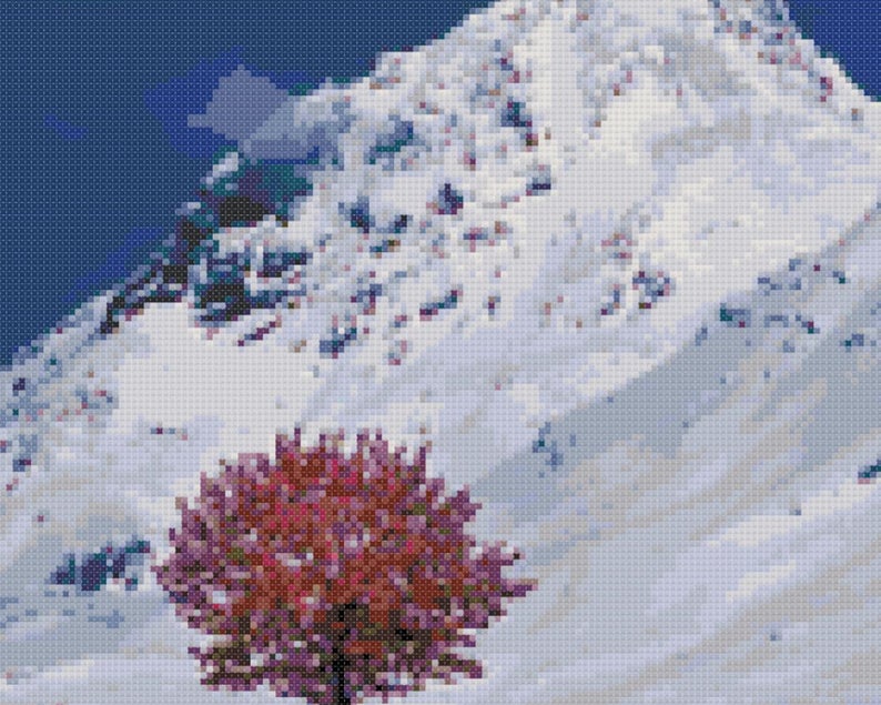 Scenery Cross Stitch Pattern Scenery Mountain Field - Etsy Canada