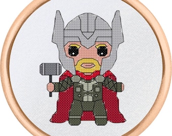 Thor Cross Stitch Pattern - PDF Download