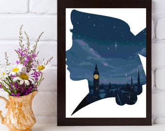 Lost Girl Cross Stitch Pattern - UrbanStar Princess Series - Wendy Darling Cross Stitch Pattern