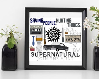 Supernatural Cross Stitch Pattern - PDF Download