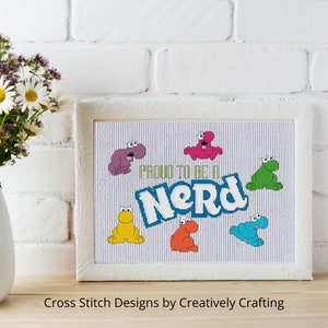 Nerds Cross Stitch Pattern - Proud to be a Nerd - Candy