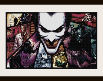 Patrón de punto de cruz de DC Comic - Superhéroes de DC Comic - Villanos de DC Comic